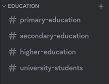 Screenshot of the 'Education' category on GEON